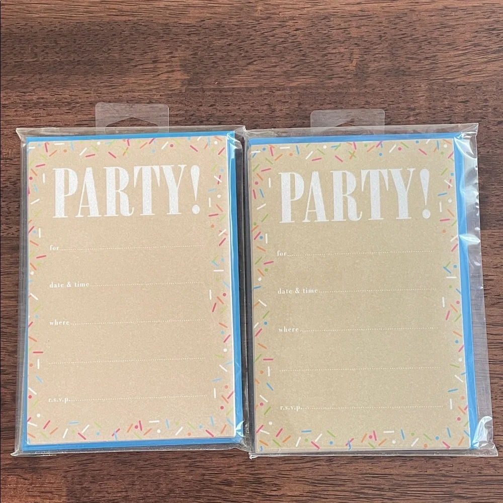 2 10 packs of party invitations